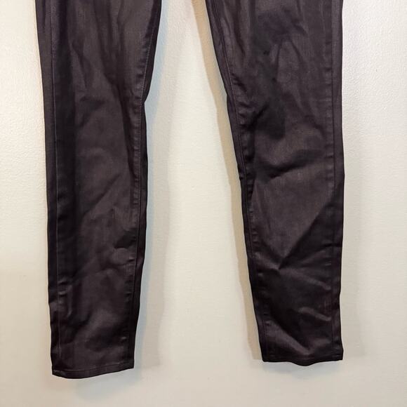 Paige Verdugo Ankle Jeans Women 27 Black Silk Slim Ultra Skinny Low Rise Stretch - Picture 4 of 9